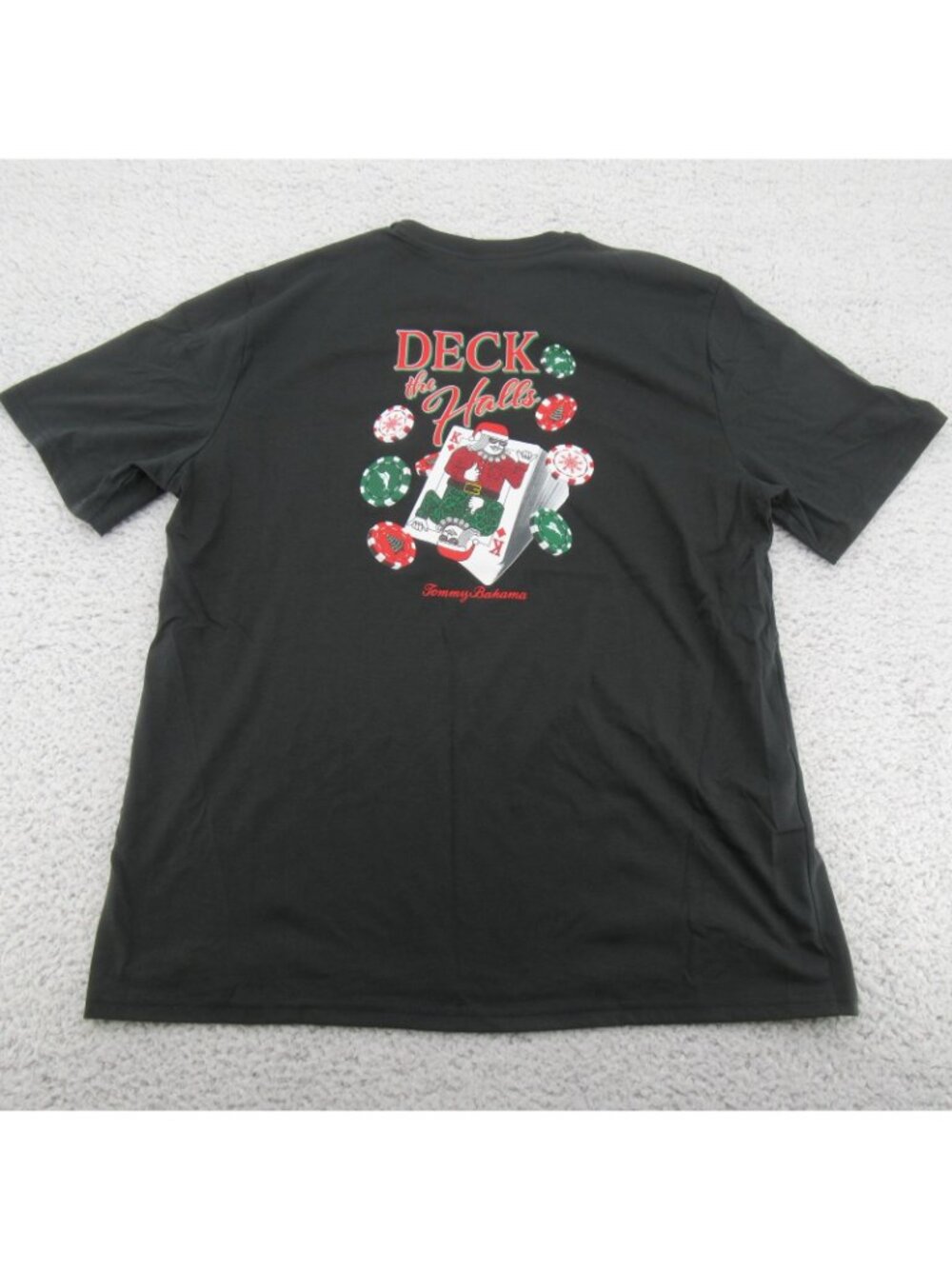 Tommy Bahama Deck The Halls Poker Holiday Graphic T-Shirt Men's Size Large NEW - Picture 6 of 12